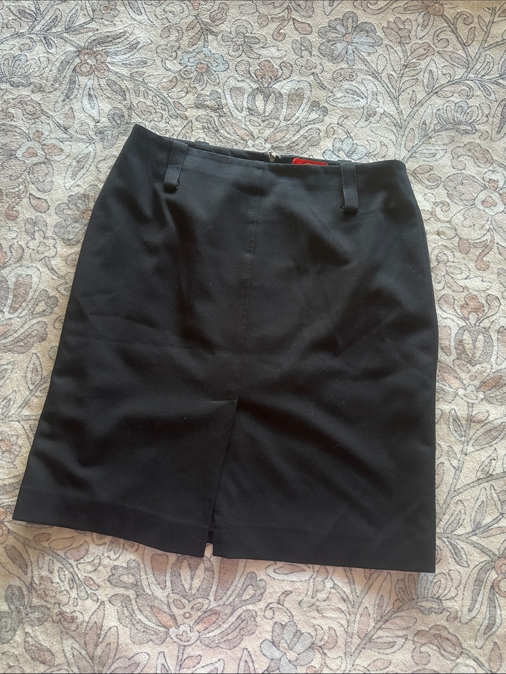 Oscar de la Renta size 10 black pencil skirt